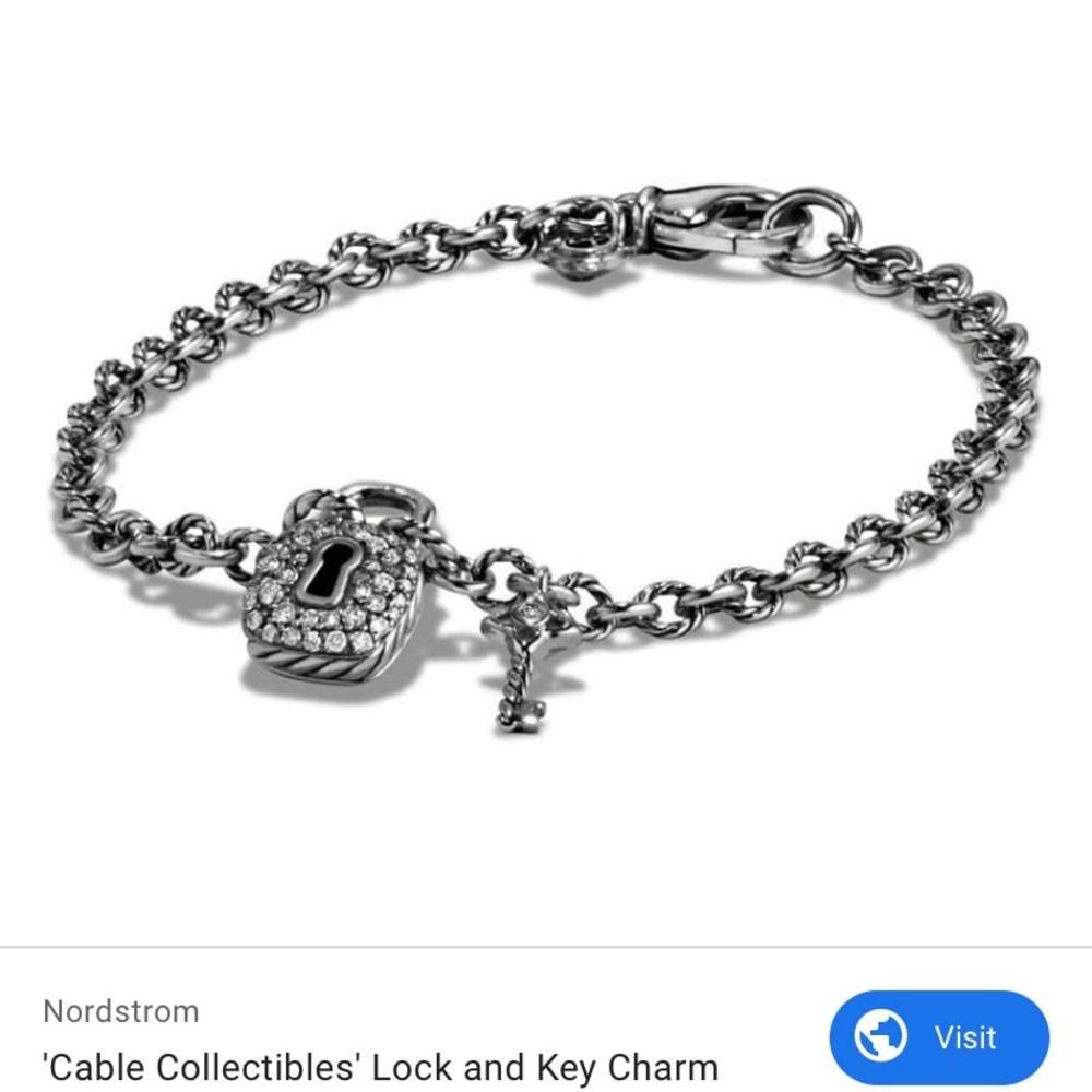 David Yurman lock and key bracelet